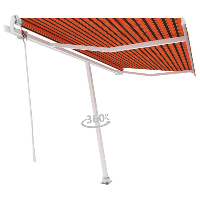 Tenda da Sole Autoportante Automatica 450x350cm Arancio Marrone cod mxl 68328