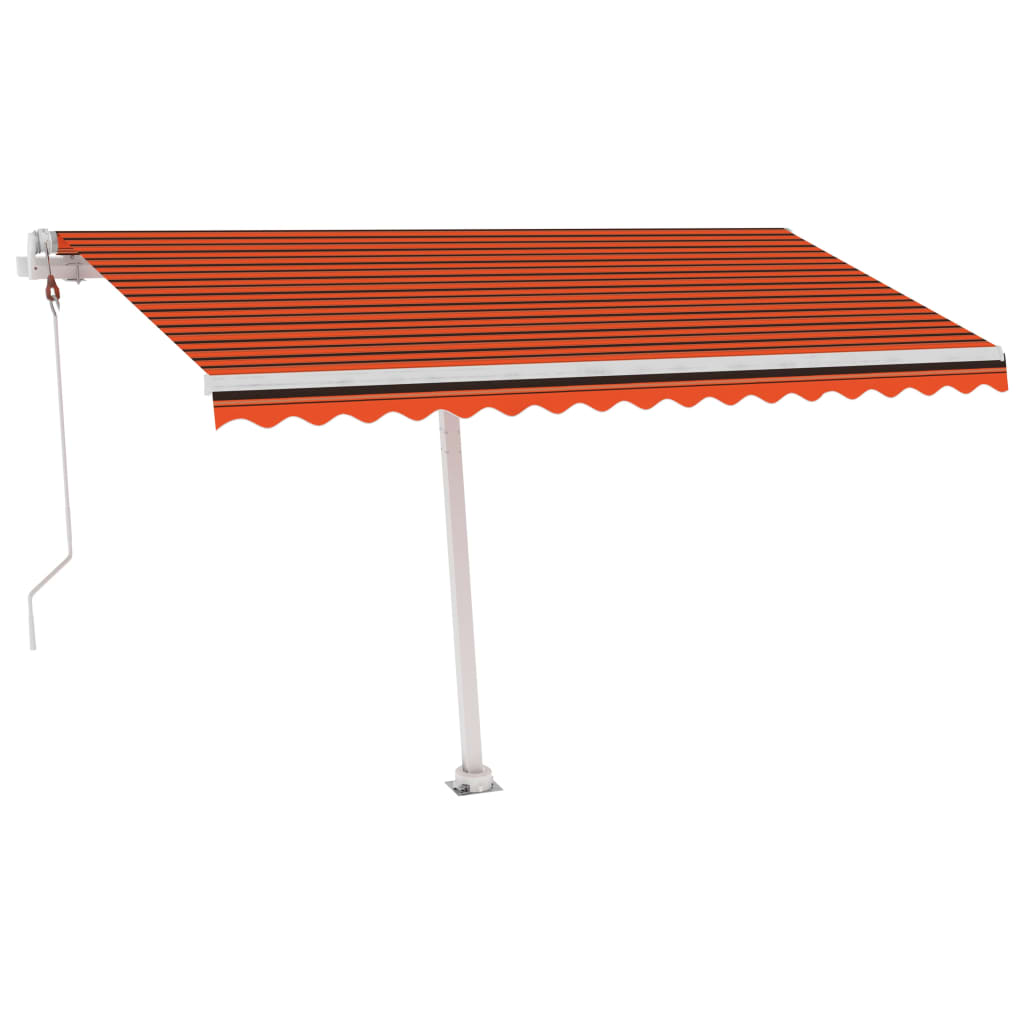 Tenda da Sole Autoportante Automatica 450x350cm Arancio Marrone cod mxl 68328