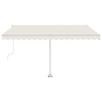 Tenda Automatica con Sensore Vento e LED 450x350 cm Crema cod 8851