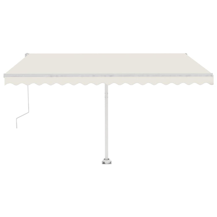 Tenda Automatica con Sensore Vento e LED 450x350 cm Crema cod 8851