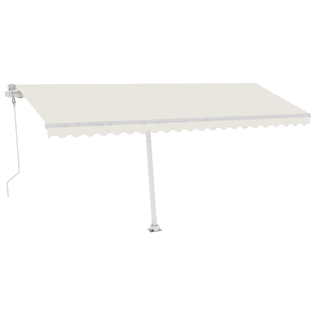 Tenda Automatica con Sensore Vento e LED 500x350 cm Crema 3069672