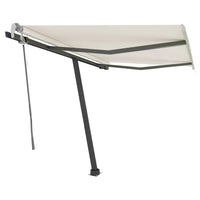 Tenda da Sole Retrattile Manuale Autoportante 300x250 cm Crema cod mxl 55040