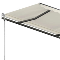 Tenda da Sole Retrattile Manuale Autoportante 300x250 cm Crema cod mxl 55040