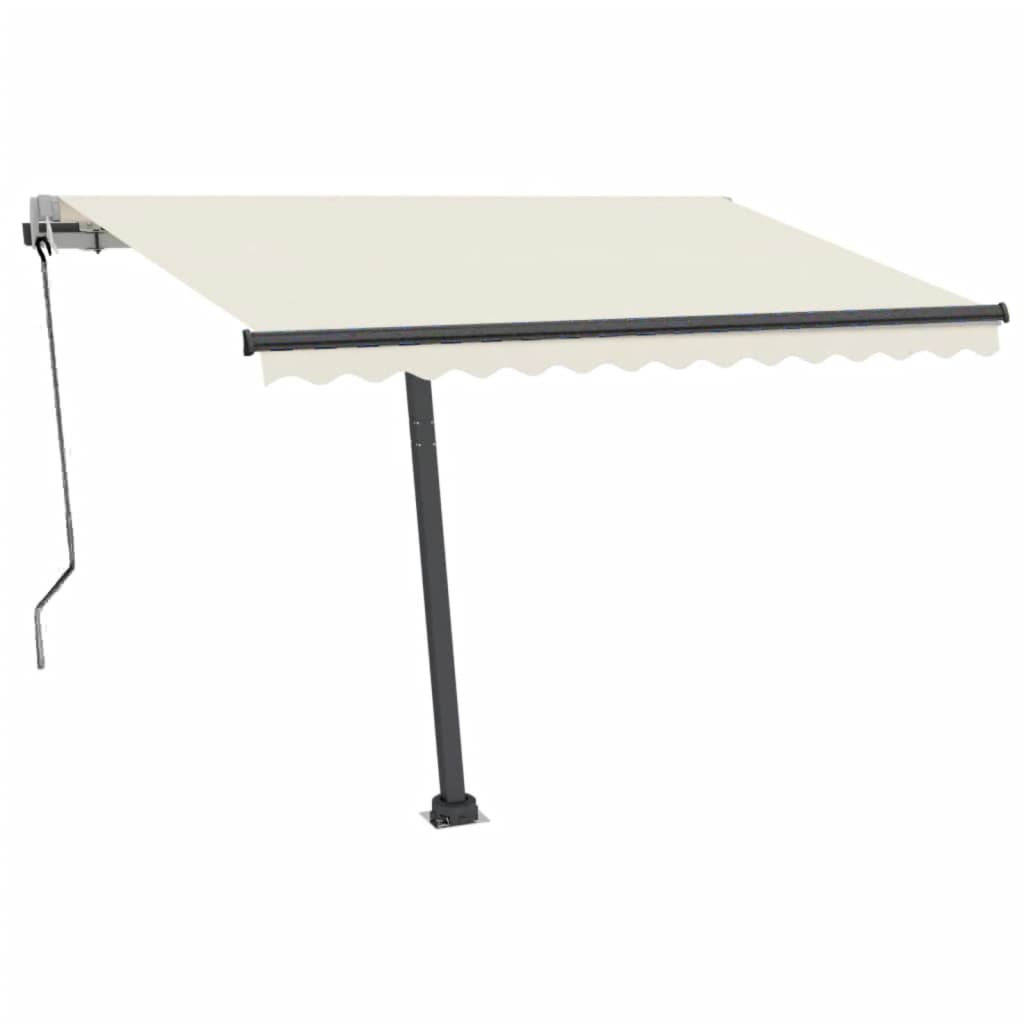 Tenda Automatica con Sensore Vento e LED 300x250 cm Crema cod mxl 55043