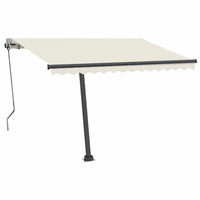 Tenda Automatica con Sensore Vento e LED 300x250 cm Crema cod mxl 55043