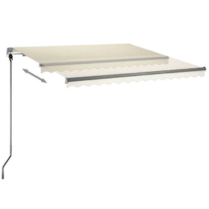 Tenda Automatica con Sensore Vento e LED 300x250 cm Crema cod mxl 55043