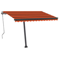 Tenda Automatica Sensore Vento e LED 300x250 cm Arancio Marrone 3069715