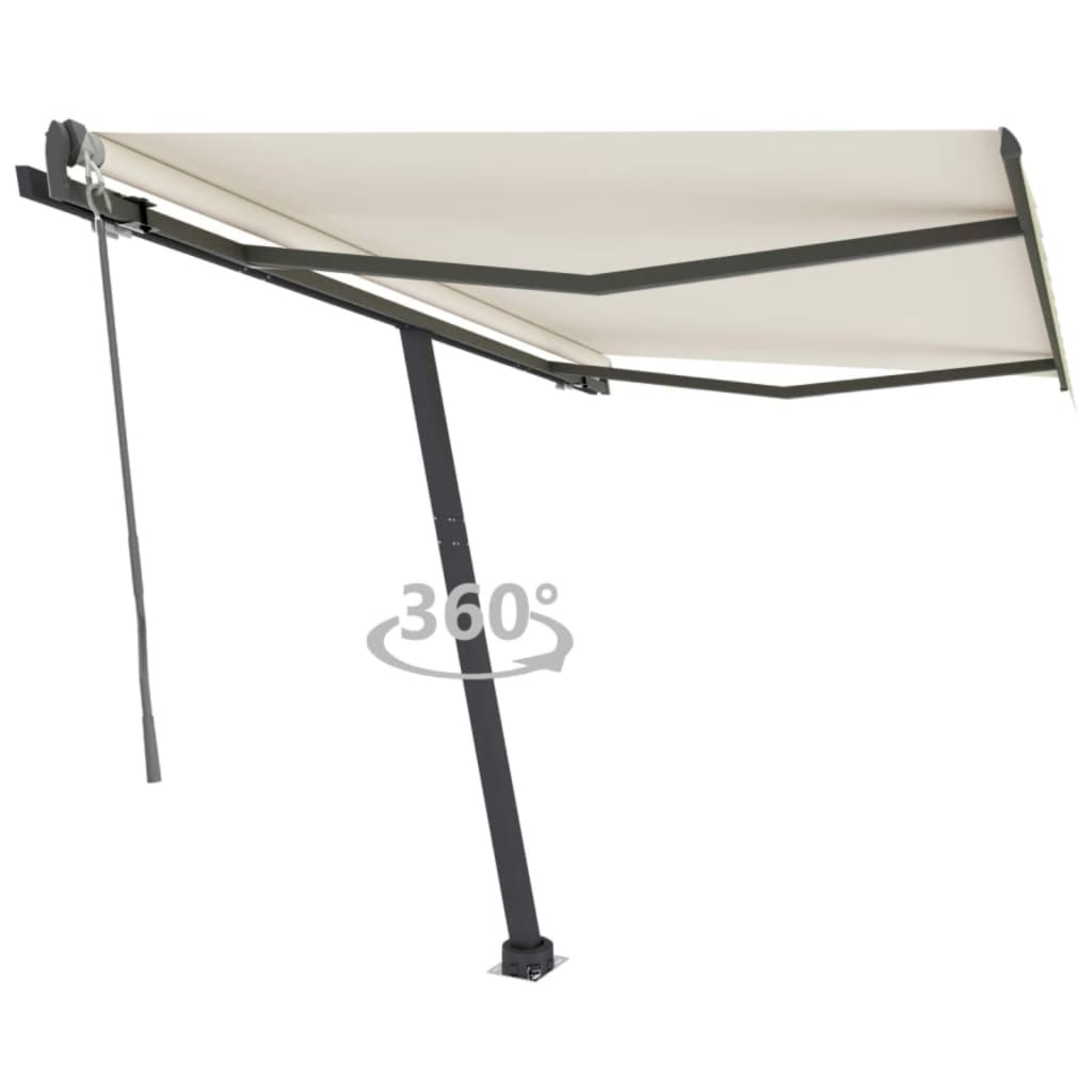 Tenda da Sole Automatica Autoportante 350x250 cm Crema cod mxl 56341