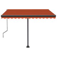 Tenda da Sole Automatica Autoportante 350x250cm Arancio Marrone cod mxl 39723