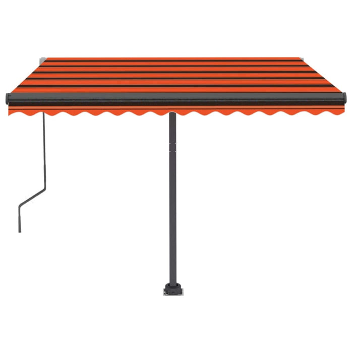 Tenda da Sole Automatica Autoportante 350x250cm Arancio Marrone 3069730