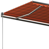 Tenda da Sole Automatica Autoportante 350x250cm Arancio Marrone cod mxl 39723