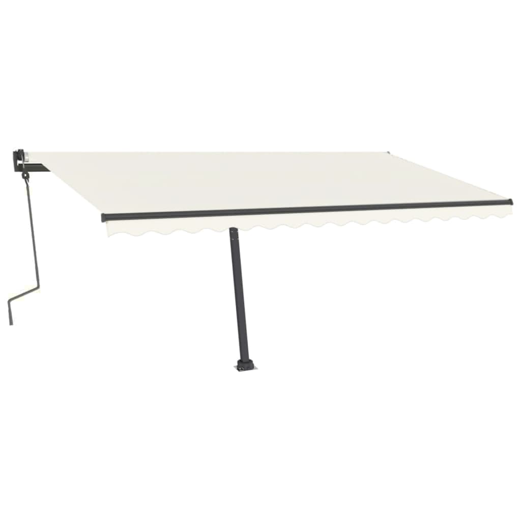 Tenda Retrattile Manuale Autoportante 400x300 cm Crema cod mxl 58942