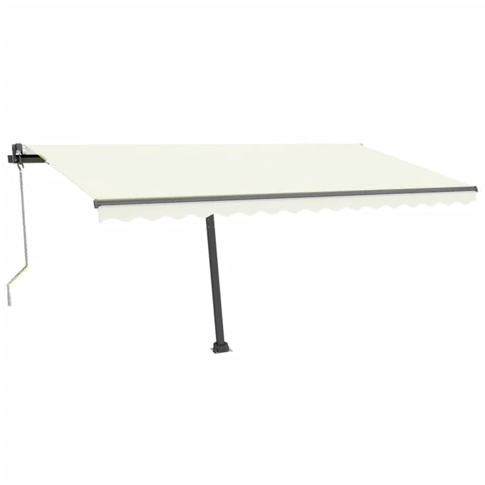 Tenda Automatica con Sensore Vento e LED 400x300 cm Crema 3069752