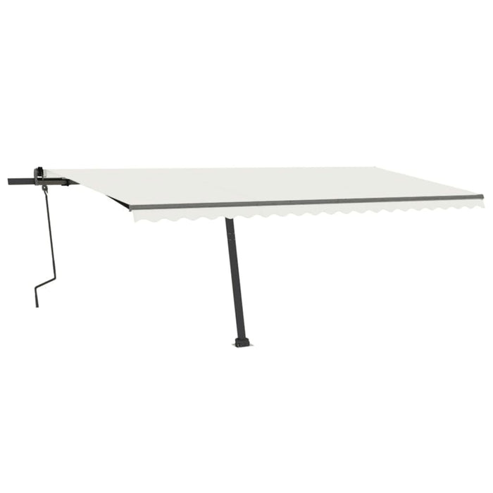 Tenda da Sole Manuale Autoportante 500x300 cm Crema 3069777