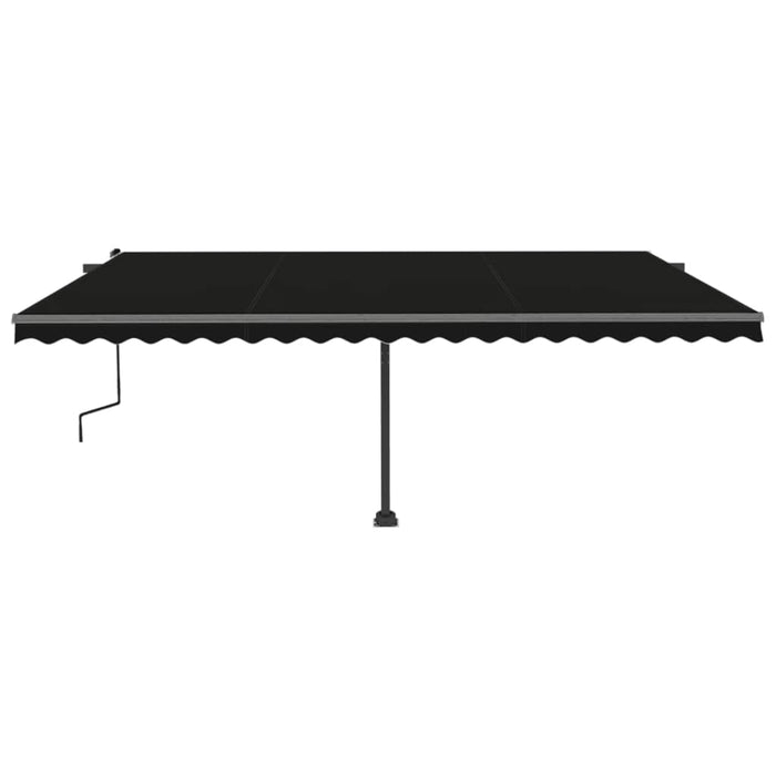 Tenda Retrattile Manuale Autoportante 500x300 cm Antracite cod mxl 61389