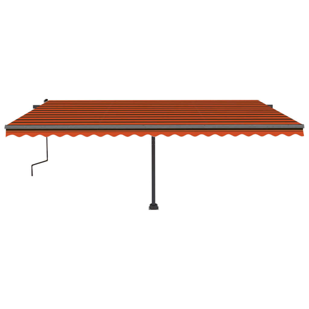 Tendada Sole Retrattile Manuale LED 500x300 cm Arancio Marronecod mxl 80502