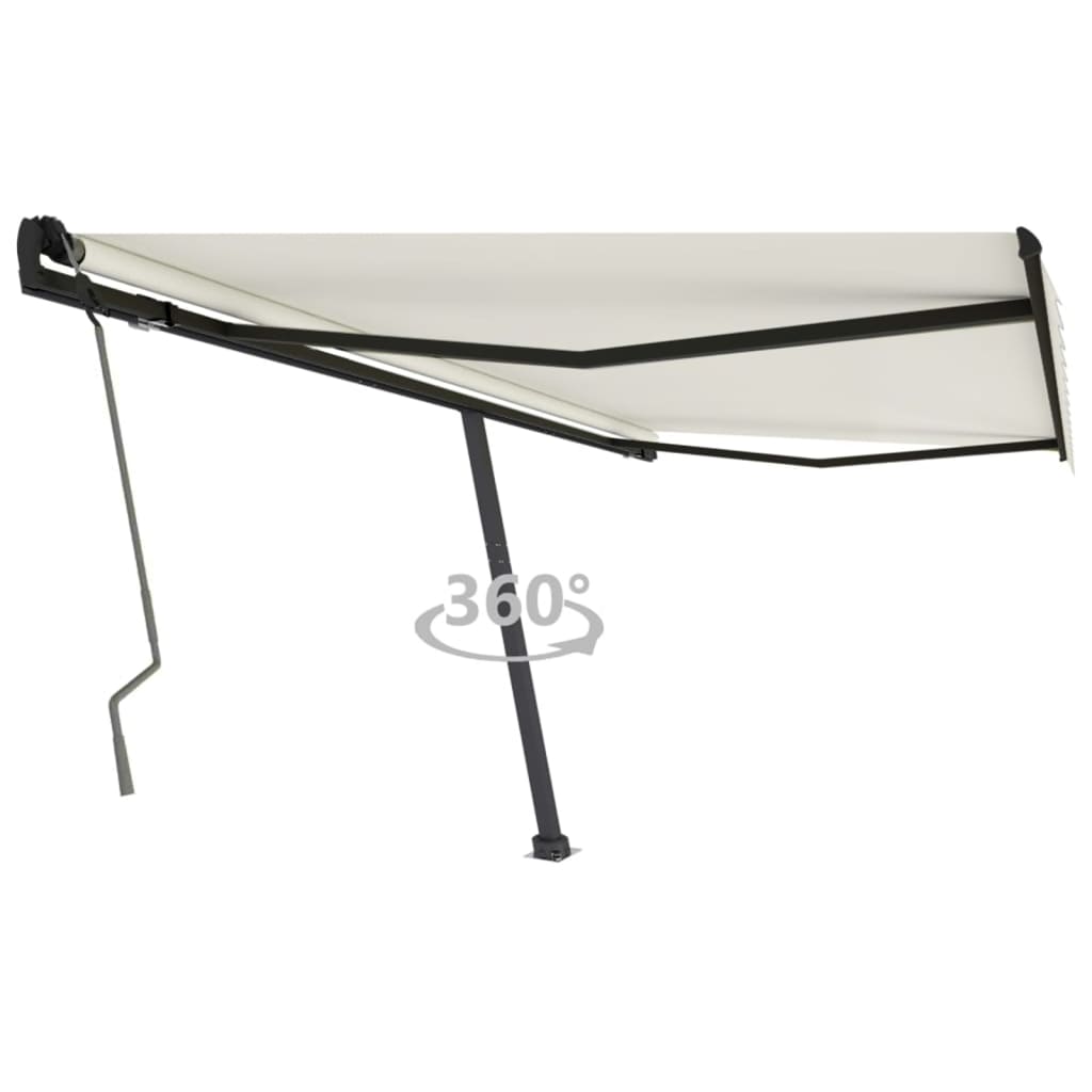 Tenda da Sole Manuale Autoportante 400x350 cm Crema 3069817