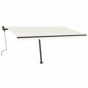 Tenda da Sole Manuale Autoportante 400x350 cm Crema 3069817