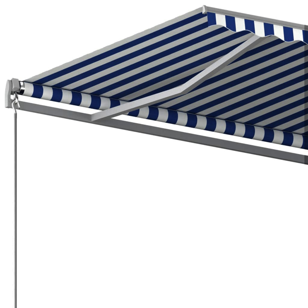 Tenda da Sole Autoportante Automatica 400x350 cm Blu Bianca cod mxl 60735