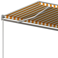 Tenda da Sole Autoportante Automatica 400x350 cm Gialla Bianca cod mxl 60730