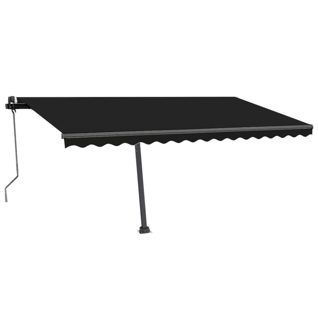 Tenda Automatica con Sensore Vento e LED 400x350 cm Antracite