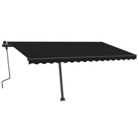 Tenda Sole Retrattile Manuale Autoportante 450x350 cm Antracite cod mxl 43746