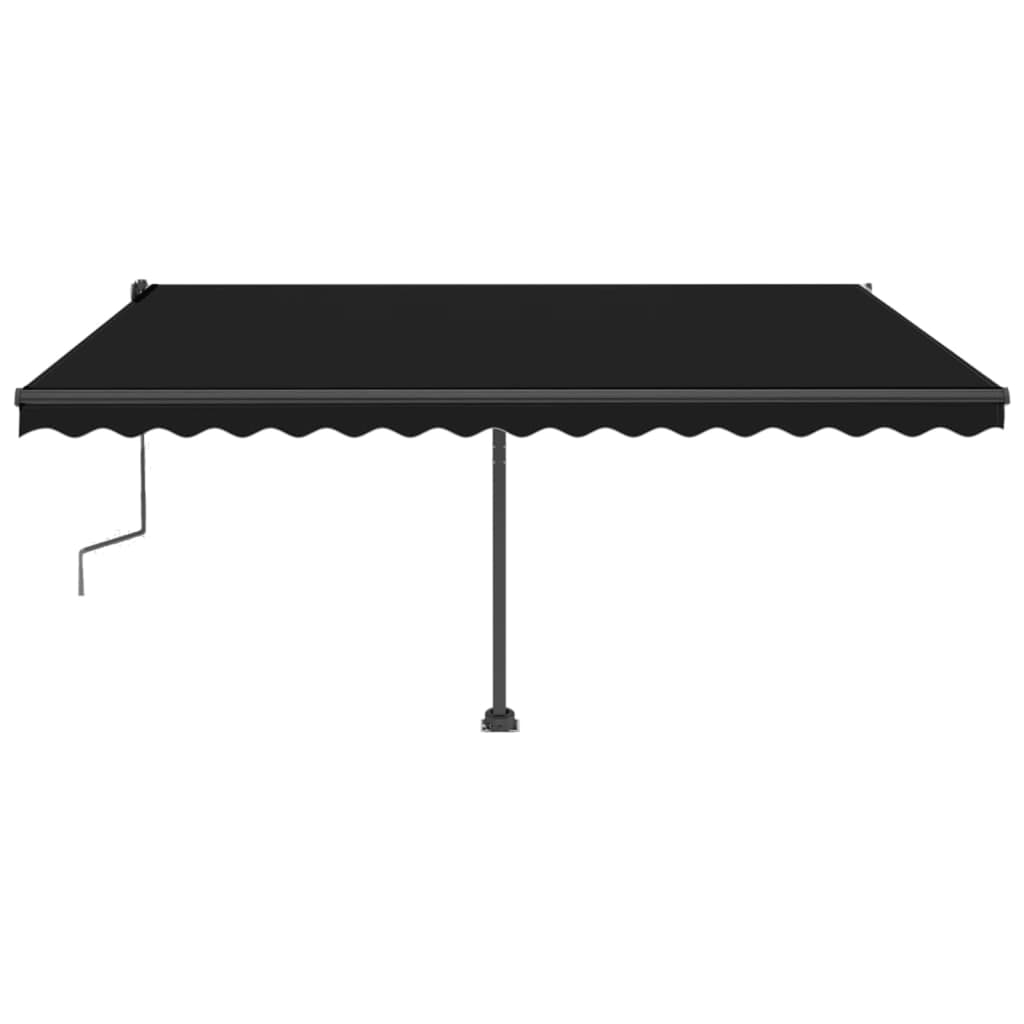 Tenda Sole Retrattile Manuale Autoportante 450x350 cm Antracite cod mxl 43746