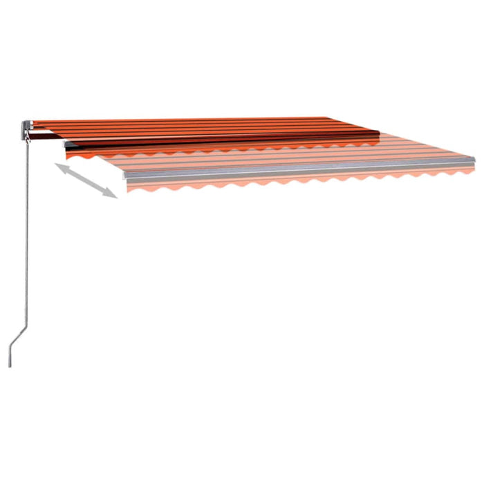 Tenda da Sole Autoportante Automatica 450x350cm Arancio Marrone cod mxl 68332