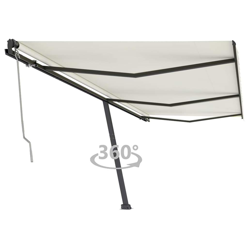 Tenda da Sole Autoportante Automatica 600x350 cm Crema 3069887