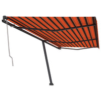 Tenda da Sole Autoportante Automatica 600x350cm Arancio Marrone 3069890