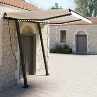 Tenda da Sole Retrattile Manuale con LED 3x2,5cm Crema cod mxl 60122