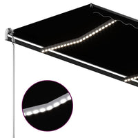 Tenda da Sole Automatica Sensore Vento e LED 3x2,5cm Antracite cod mxl 43790