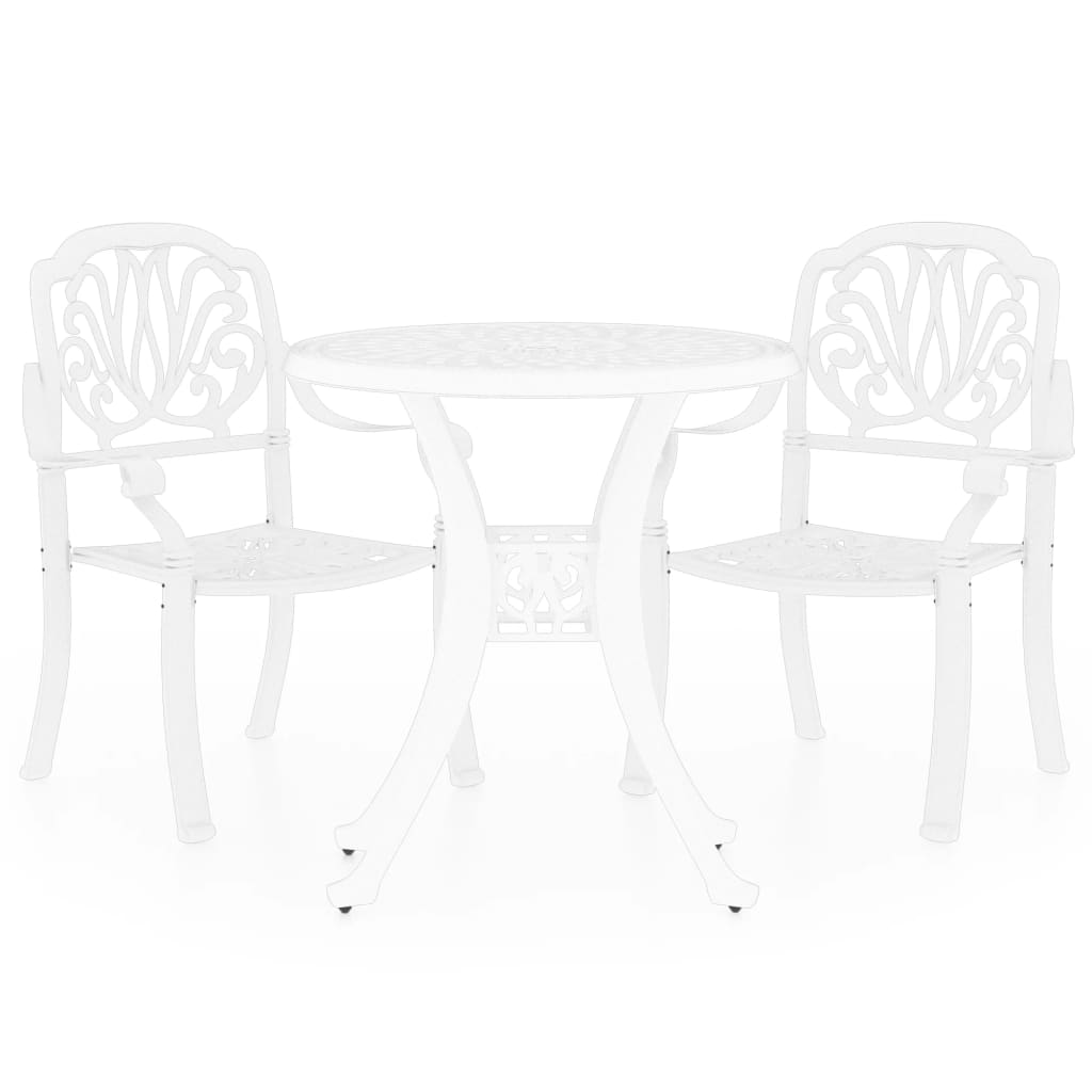 Set da Bistrot 3 pz in Alluminio Pressofuso Bianco cod mxl 39406