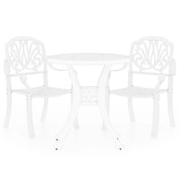 Set da Bistrot 3 pz in Alluminio Pressofuso Bianco cod mxl 39406