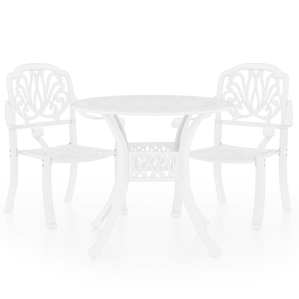 Set da Bistrot 3 pz in Alluminio Pressofuso Bianco cod mxl 39407