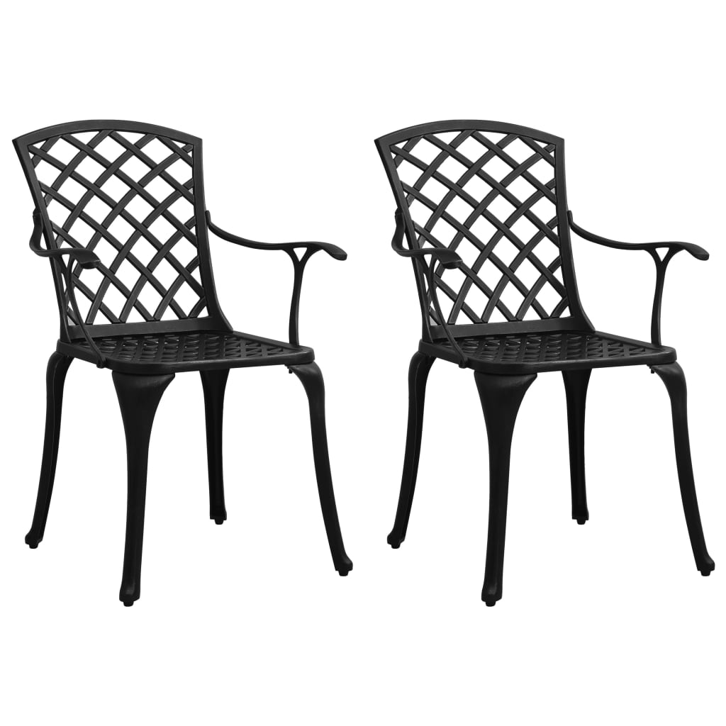 Set da Bistrot 3 pz in Alluminio Pressofuso Nero 3070581