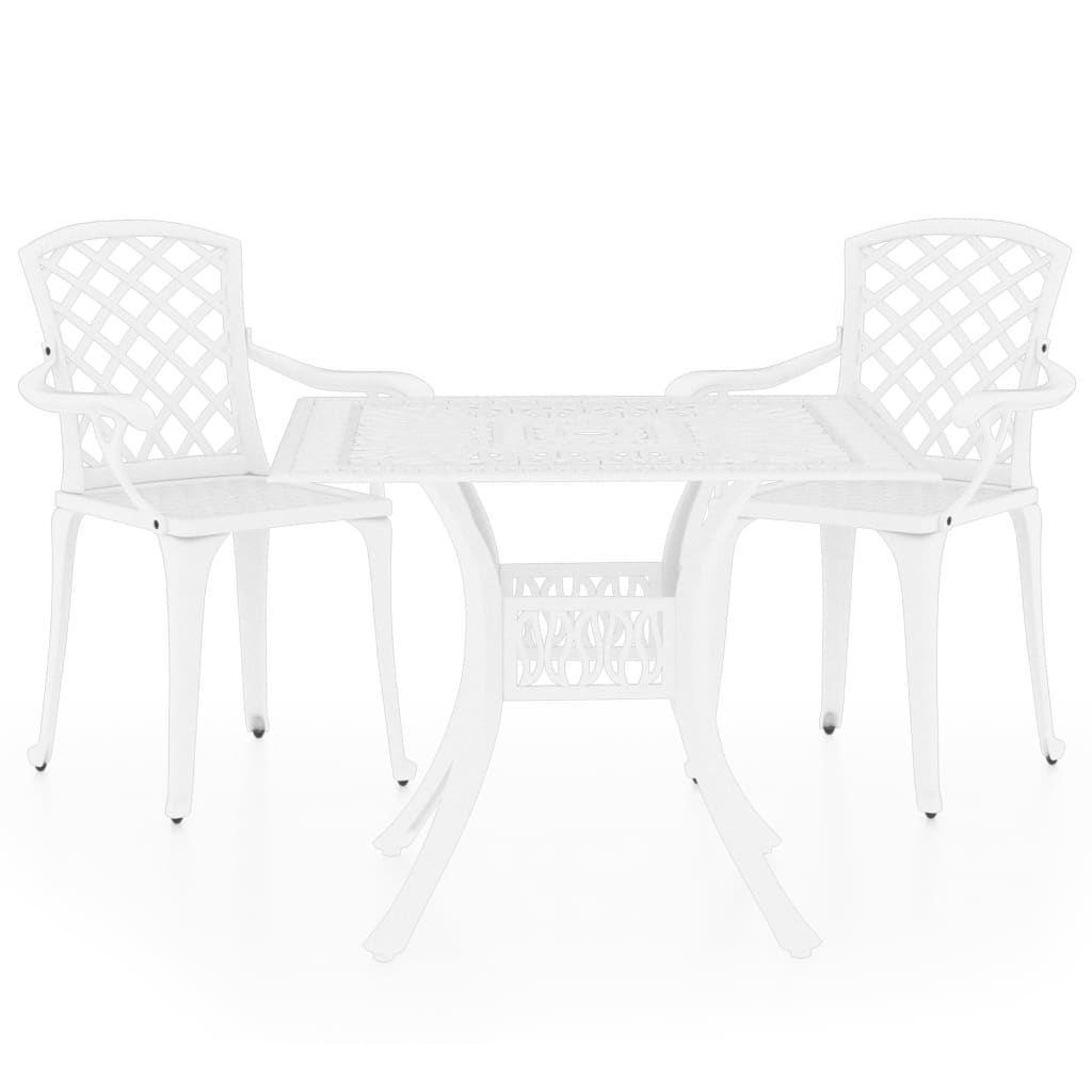 Set da Bistrot 3 pz in Alluminio Pressofuso Bianco cod mxl 35798