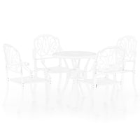 Set da Bistrot 5 pz in Alluminio Pressofuso Bianco 3070600