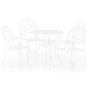 Set da Bistrot 5 pz in Alluminio Pressofuso Bianco cod mxl 39408