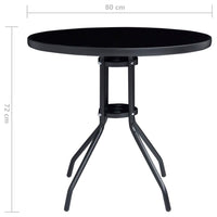 Set da Bistrot 5 pz Nero e Antracite cod mxl 35732