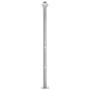 Doccia da Giardino con Base Grigia 220 cm in Acciaio Inox cod mxl 50582