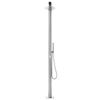 Doccia da Giardino con Base Grigia 230 cm in Acciaio Inox cod mxl 50721