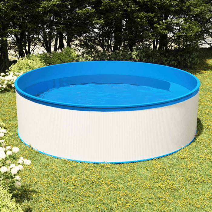 Piscina Fuori Terra con Skimmer e Pompa Sospesi 350x90cm Bianca cod mxl 20851