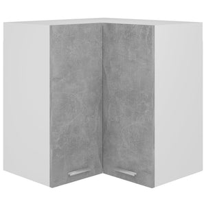 Pensile Angolare Grigio Cemento 50x31x60 cm in Truciolato 806394