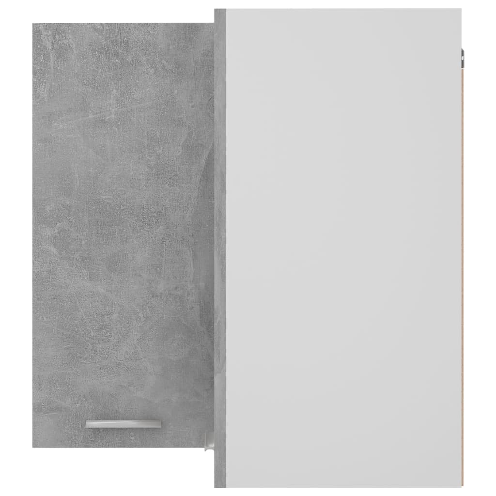 Pensile Angolare Grigio Cemento 50x31x60 cm in Truciolato 806394