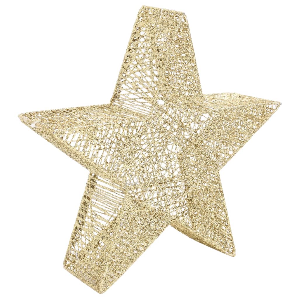 Decorazioni Natale Stelle 3 pz Oro in Rete LED Interni Esterni 329775