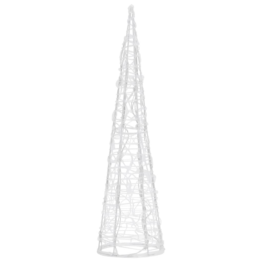 Piramide Decorativa Cono di Luce LED Acrilico Blu 60 cm