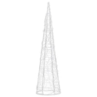 Piramide Decorativa Cono di Luce LED Acrilico Blu 60 cm