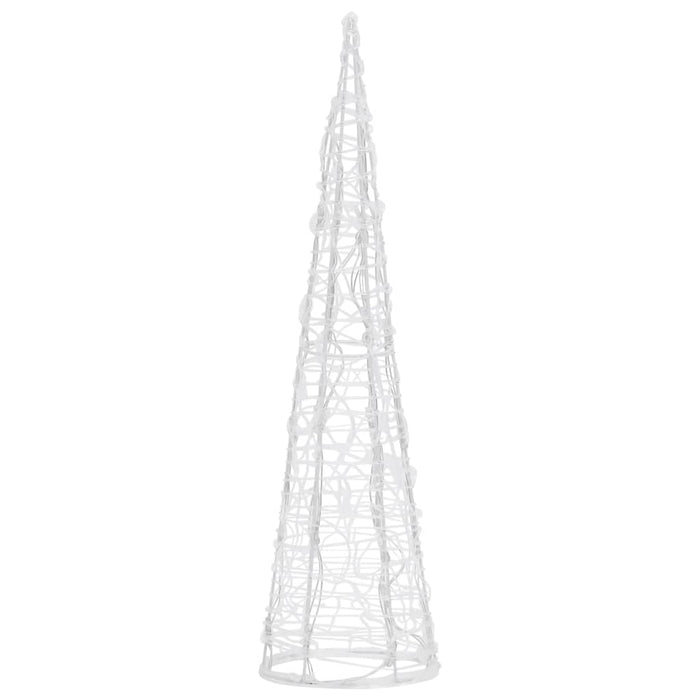 Piramide Decorativa Cono di Luce LED Acrilico Blu 60 cm