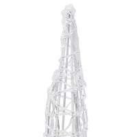 Piramide Decorativa Cono di Luce LED Acrilico Blu 60 cm